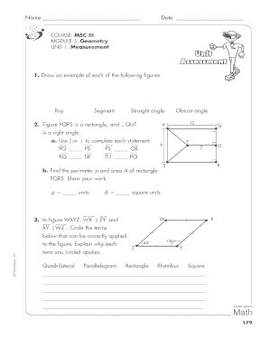 Geometry Worksheet