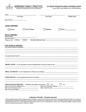 Patient Registration Form