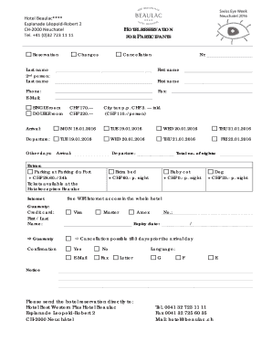 Hotel Reservation Form