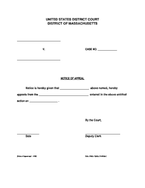 Notice of Appeal