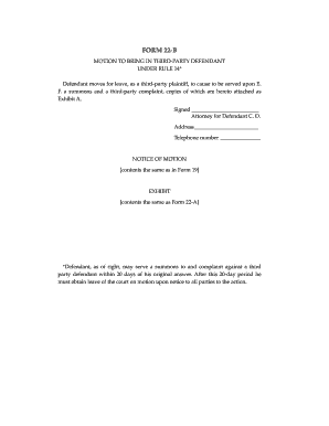 Motion to Bring in Third-Party Defendant