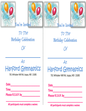 Birthday Celebration Invitation