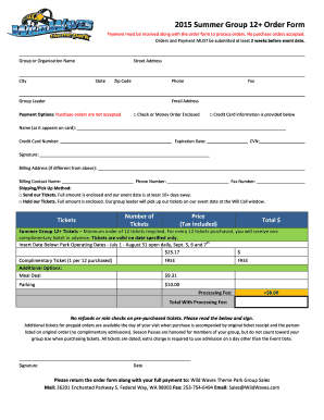 2015 Summer Group 12 Order Form - bwildwavescomb