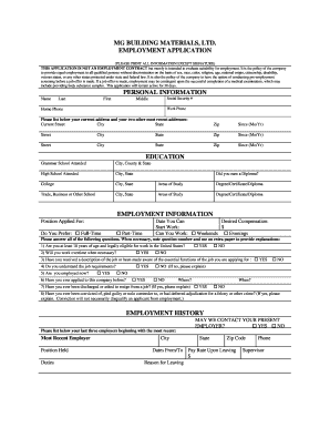 Employment Application