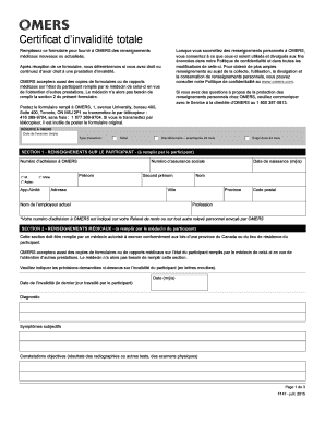 Certificat d’invalidité totale