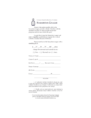 Samaritan League Donation Form