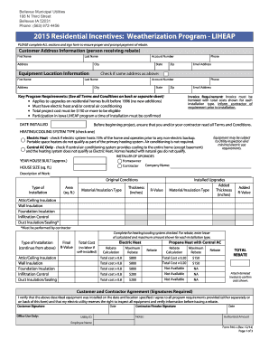Iowa Residential Weatherization Program Rebate Form