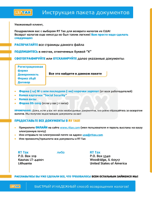 US Tax Return Assistance Form