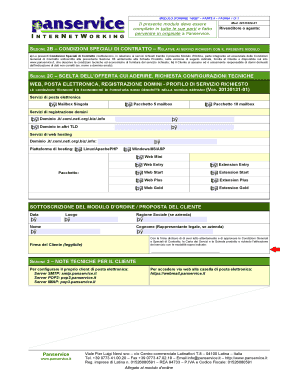 Modulo d'Ordine Web