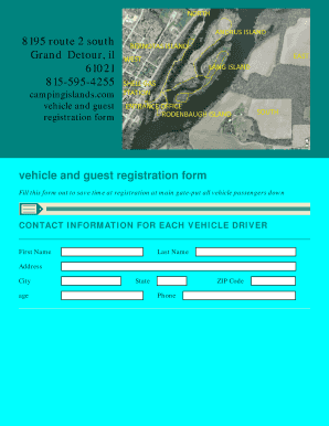 Vehicle and Guest Registration Form