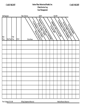 Client Service Log