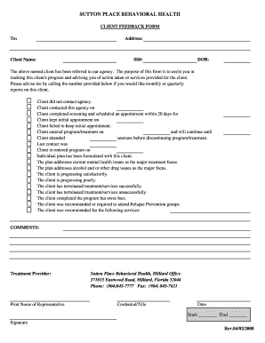 Client Feedback Form