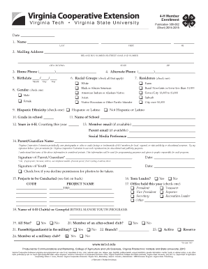 Air Force Youth Programs Registration Form