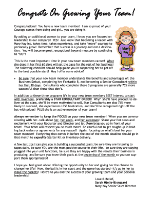 Mary Kay Recruiter Checklist