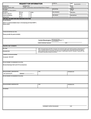 Request for Information Form