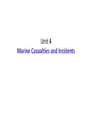 Marine Casualty Form