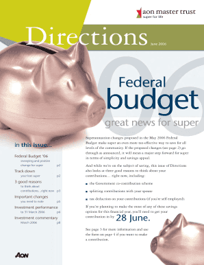 Australian Superannuation Contribution Form