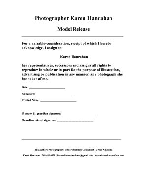 Model Release Agreement