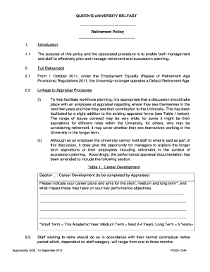 Succession planning template download - QUEENS UNIVERSITY BELFAST - qub ac