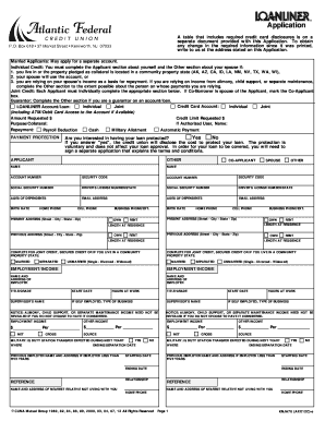 Credit Card Application Form