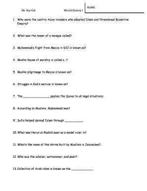 World History Quiz