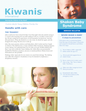 Shaken Baby Syndrome - Kiwanis International