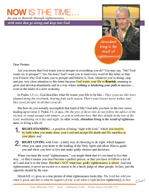 Righteousness to Flourish Prayer Sheet