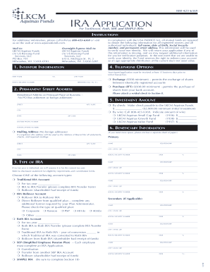 IRA Application Form