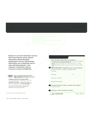 American Community Survey Form