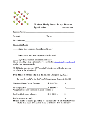 Spirit Banner Application - Harrison High School - harrisoncsd