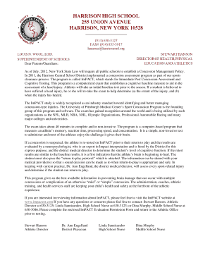 Concussion Management Policy and Permission Form