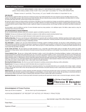 Notice of Privacy Practices