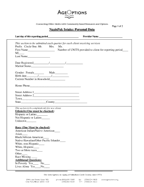 Nutritional Risk Assessment Form