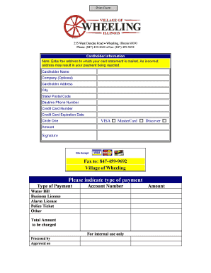 Credit Card Payment Form