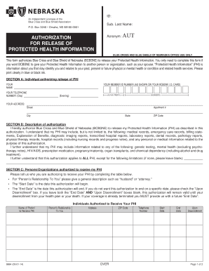 Authorization for Release of Protected Health Information