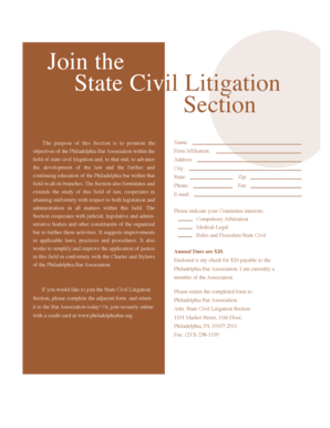 State Civil Litigation - philadelphiabar