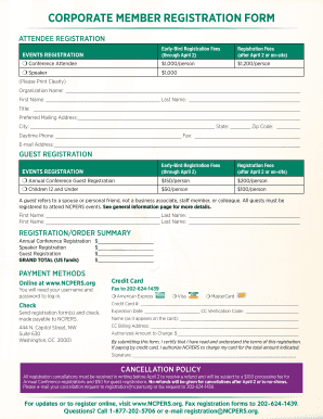 NCPERS Annual Conference Registration Form