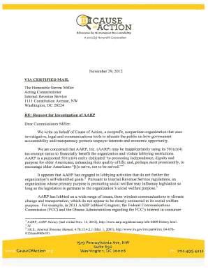 IRS Tax-Exempt Organization Complaint Form