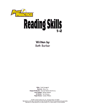 Reading Skills Workbook
