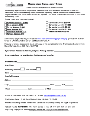 Membership Enrollment Form