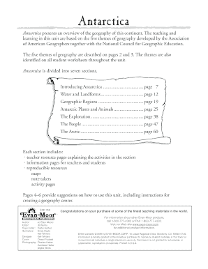 Antarctica Geography Teaching Unit