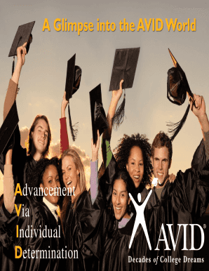 AVID College Readiness System Form