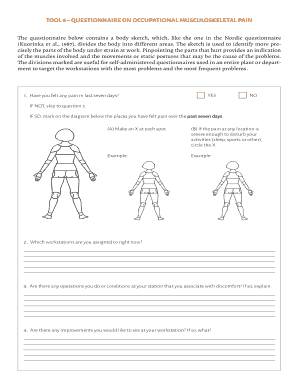 Occupational Musculoskeletal Pain Questionnaire