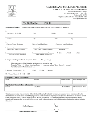 Career and College Promise Application