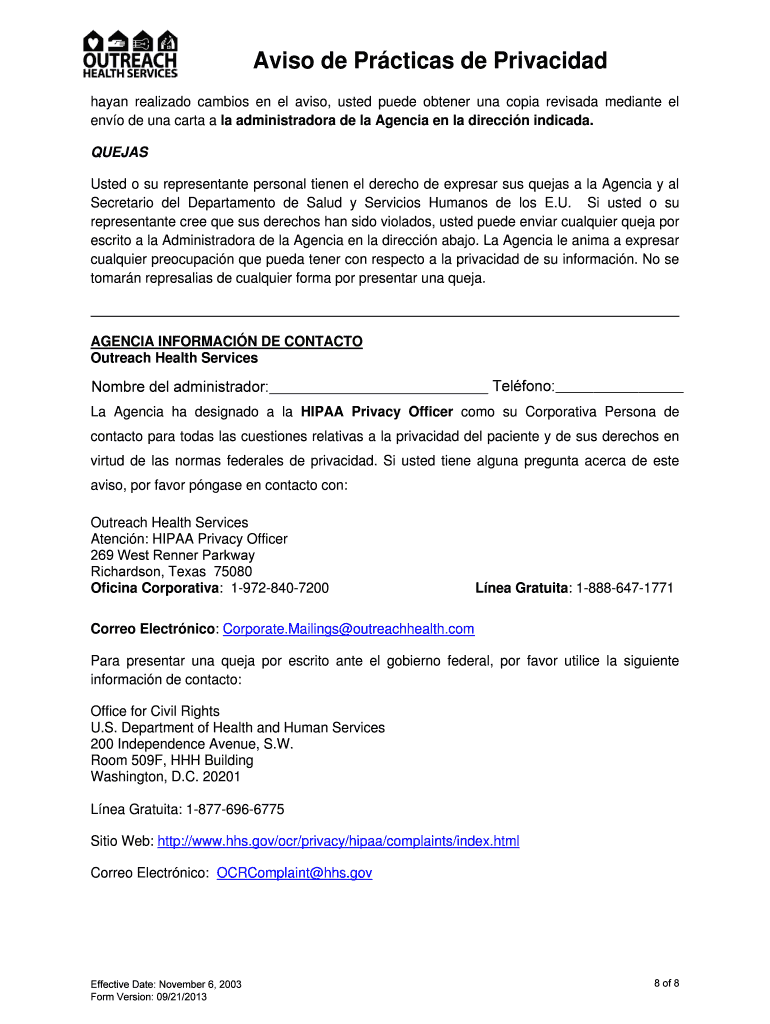ESTE AVISO DESCRIBE CMO SU INFORMACIN MDICA PUEDE SER UTILIZADA Y REVELADA Y CMO USTED PUEDE TENER A Vista previa en la página 1