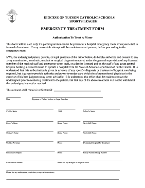 Emergency Treatment Authorization Form