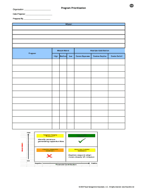 Program Prioritization Matrix