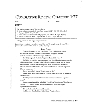 Cumulative Review Chapters 1-27