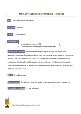 Une activit orientante en histoire - Aqisep - aqisep qc