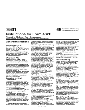 Instructions for Form 4626
